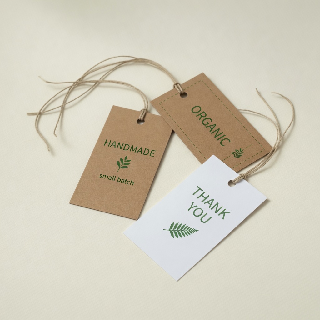 Tag Personalizada (design + impressão) — ângulo — imagem ilustrativa