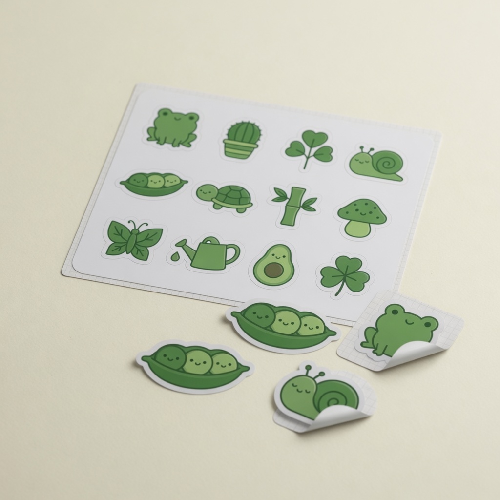 Pack de Stickers Personalizado (design) — ângulo — imagem ilustrativa