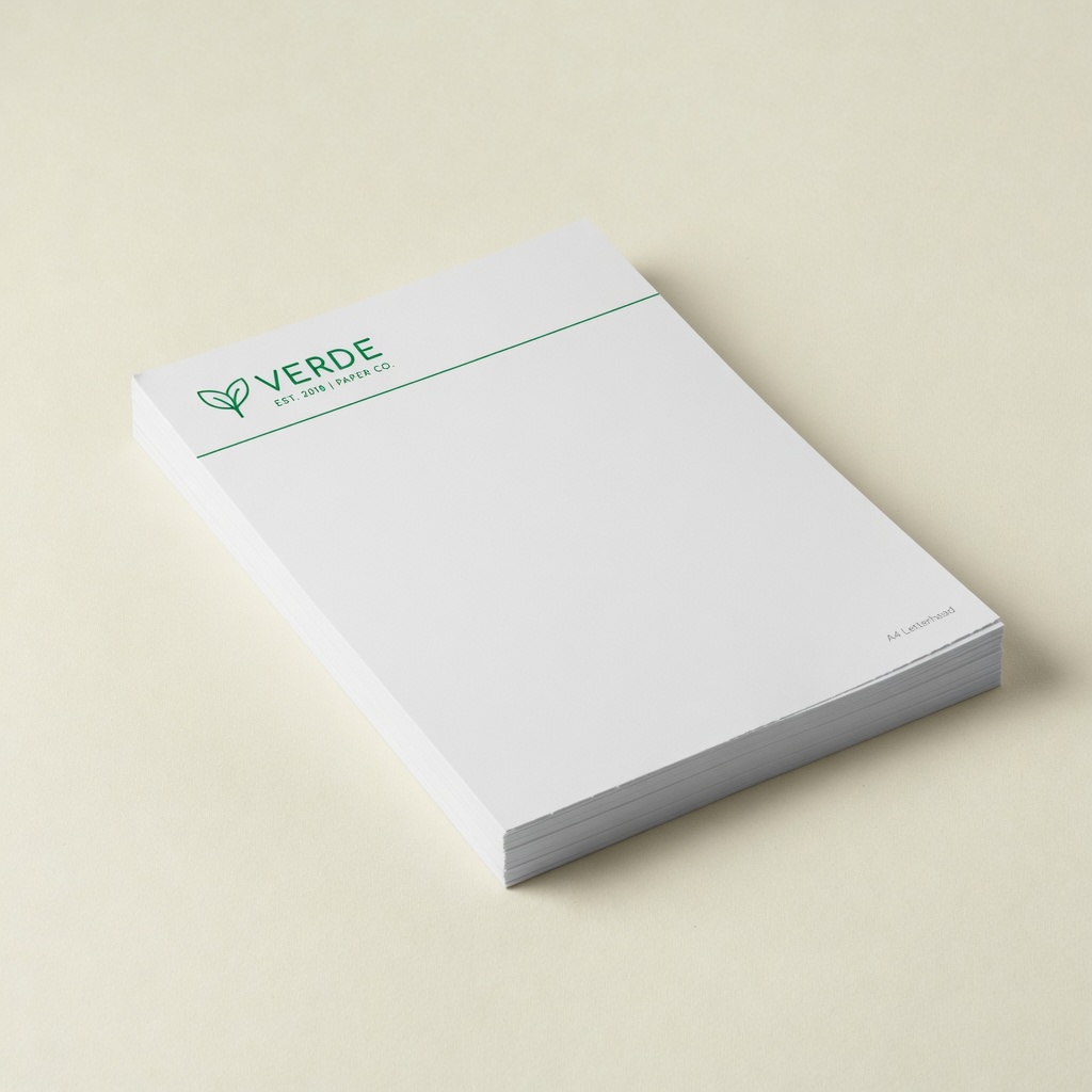 Papel Timbrado A4 Personalizado — ângulo — imagem ilustrativa