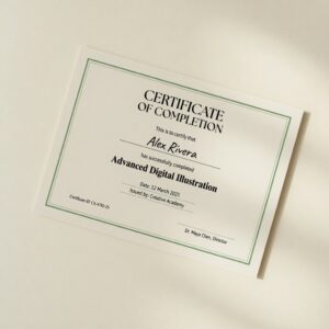 Certificado Personalizado (impressão) — imagem ilustrativa