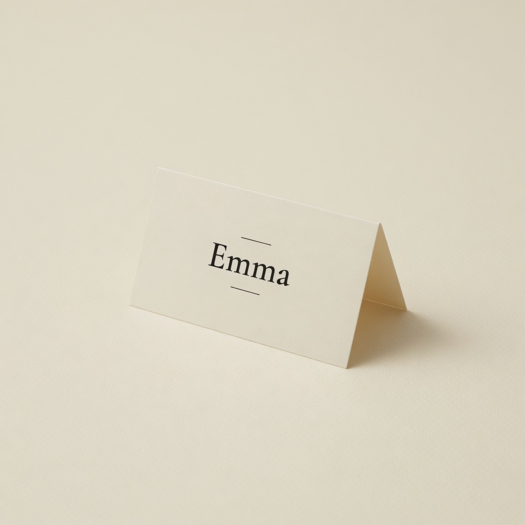 Place Card / Marcador de Mesa Personalizado — variação — imagem ilustrativa