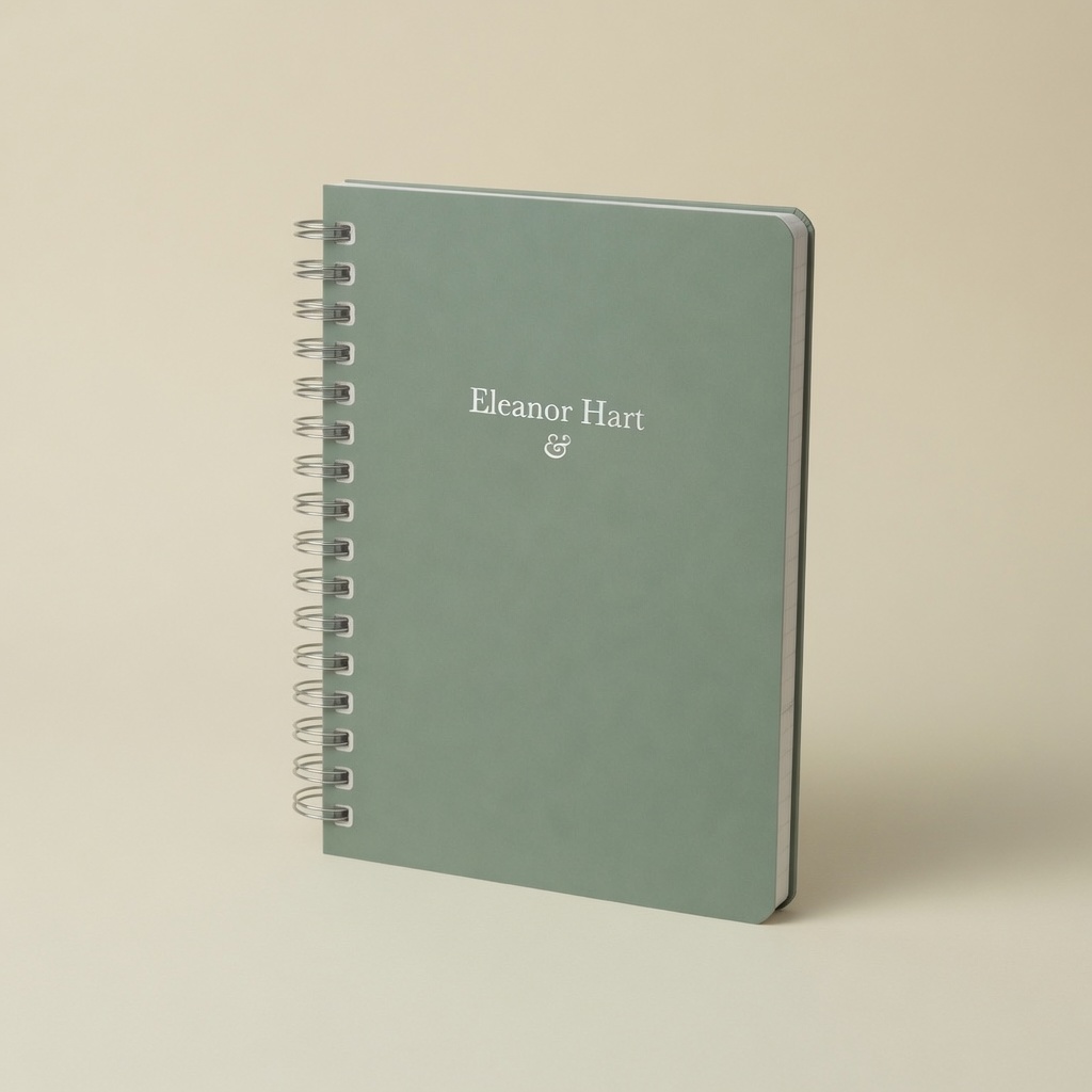 Agenda Personalizada — Capa com nome — ângulo — imagem ilustrativa