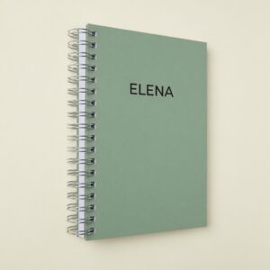 Caderno Personalizado — Capa com nome — imagem ilustrativa