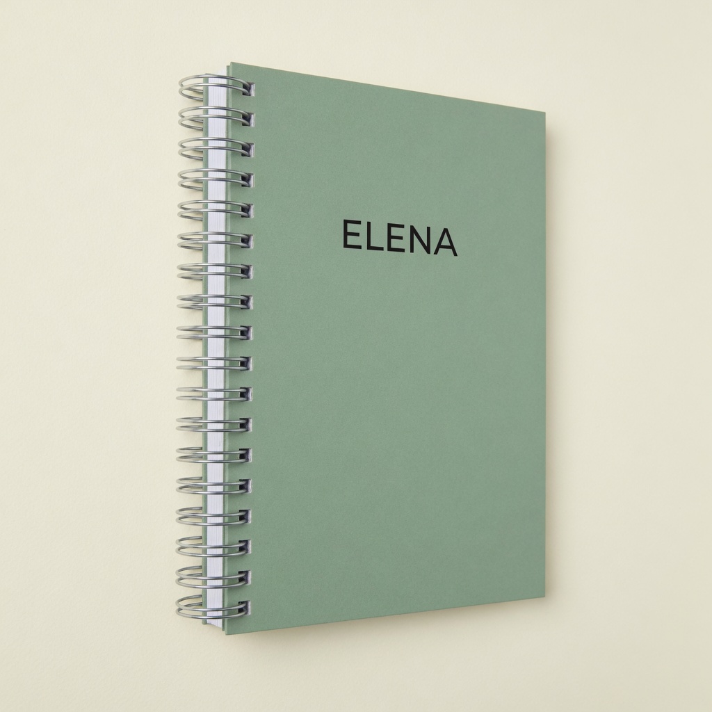 Caderno Personalizado — Capa com nome — imagem ilustrativa